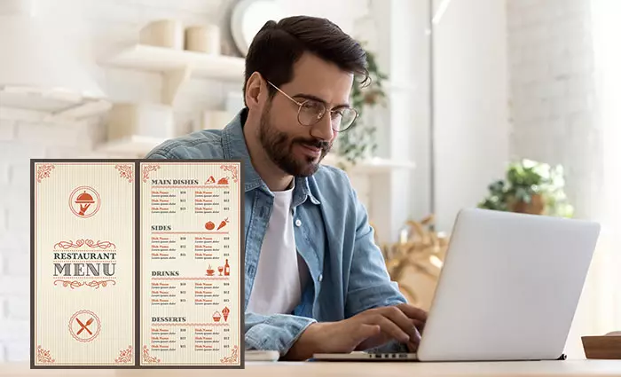 Menünüz web sitenizde yer almalı